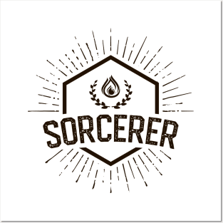 Sorcerer Player Class - Sorcerers Dungeons Crawler and Dragons Slayer Tabletop RPG Addict Posters and Art